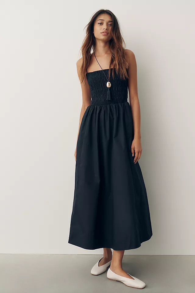 100% Cotton Smocked Fit & Flare Dress | Anthropologie (US)