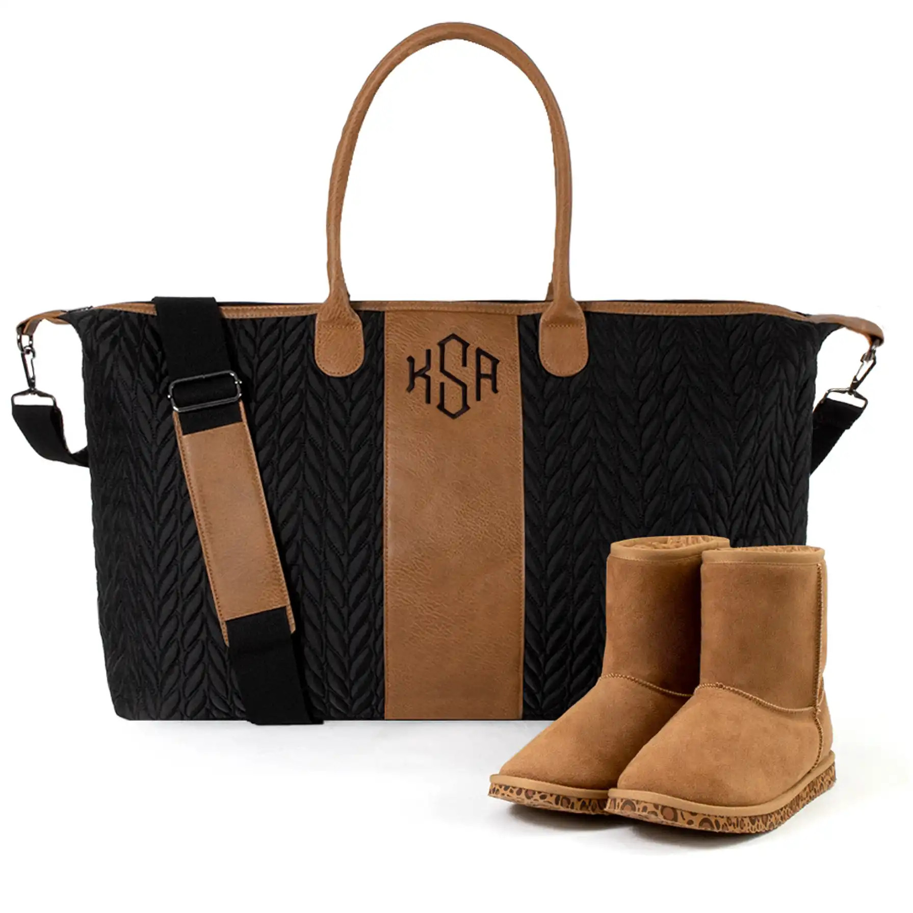 Monogrammed Quilted Travel Bag | Marleylilly