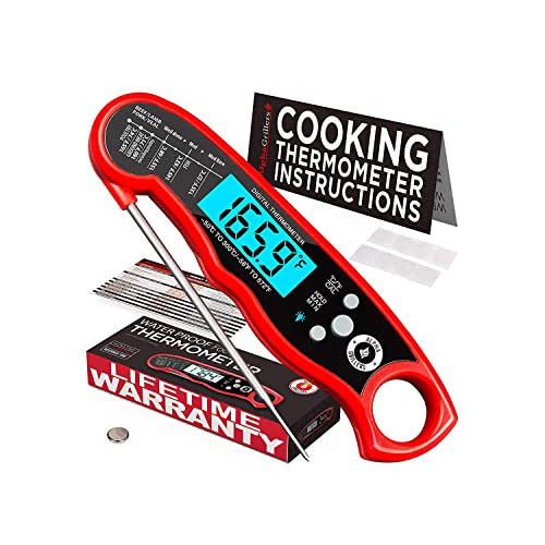 Alpha Grillers Instant Read Meat Thermometer for Grill and Cooking. Best Waterproof Ultra Fast Th... | Amazon (US)