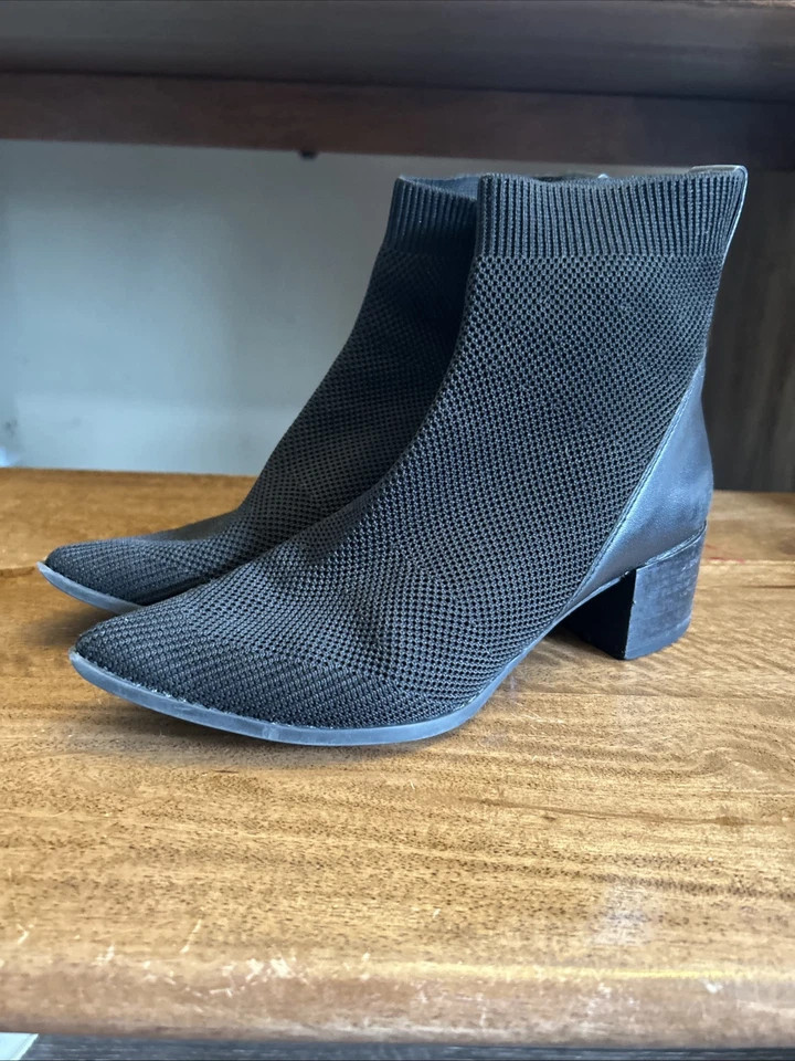 Everlane Womens Black The Glove Boot Knit Size 7 Ankle Block Heel  | eBay | eBay US