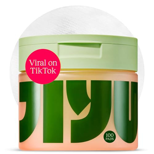 JiYu Toning Polish Pads - Korean Skincare for Dark Spots, Wrinkles & Dull Skin - Hydrating Facial Treatment with Snail Mucin, Niacinamide, Peptides & Centella - 100 Count | Amazon (US)