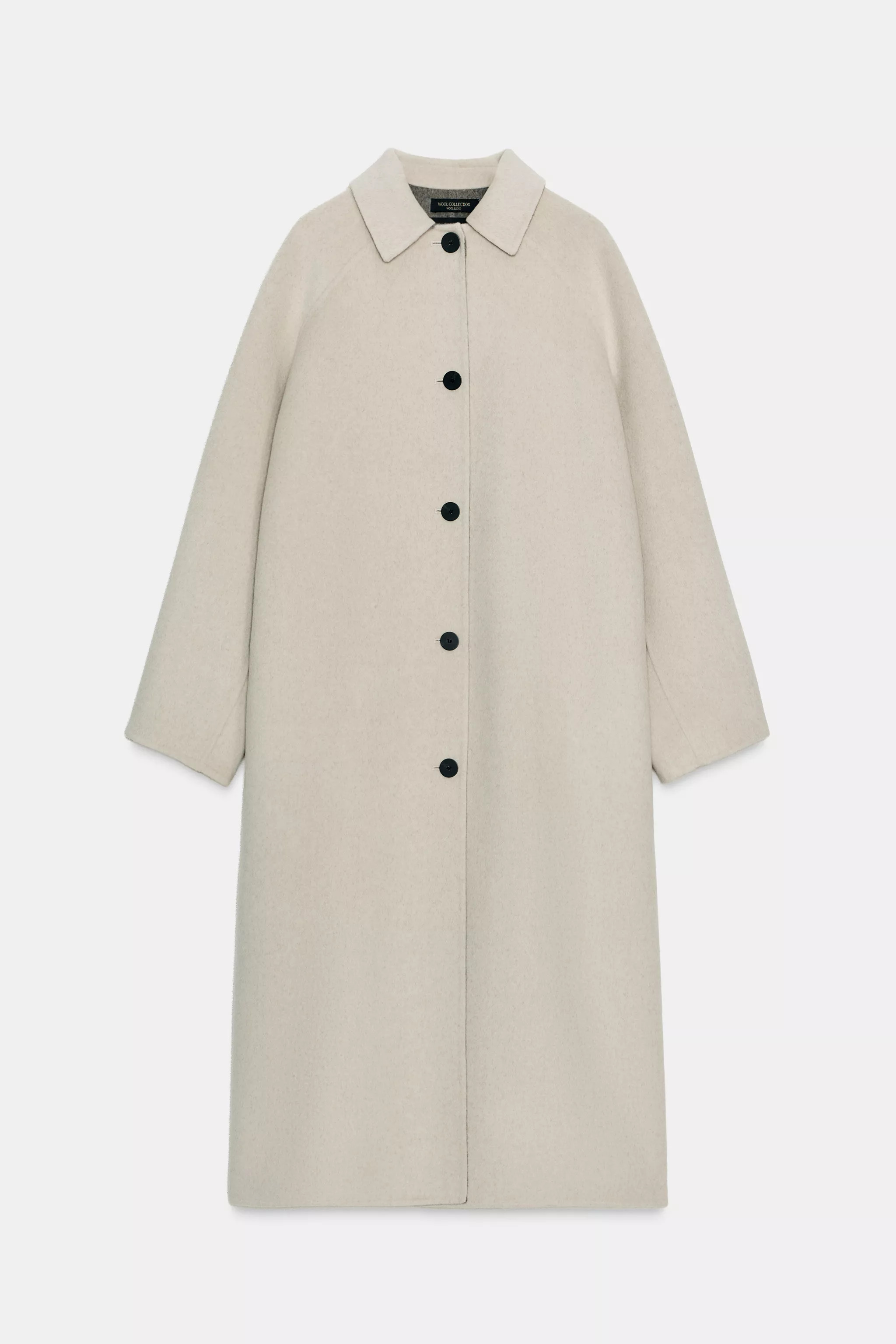 ZW COLLECTION LIMITED EDITION LONG WOOL BLEND COAT | Zara Canada