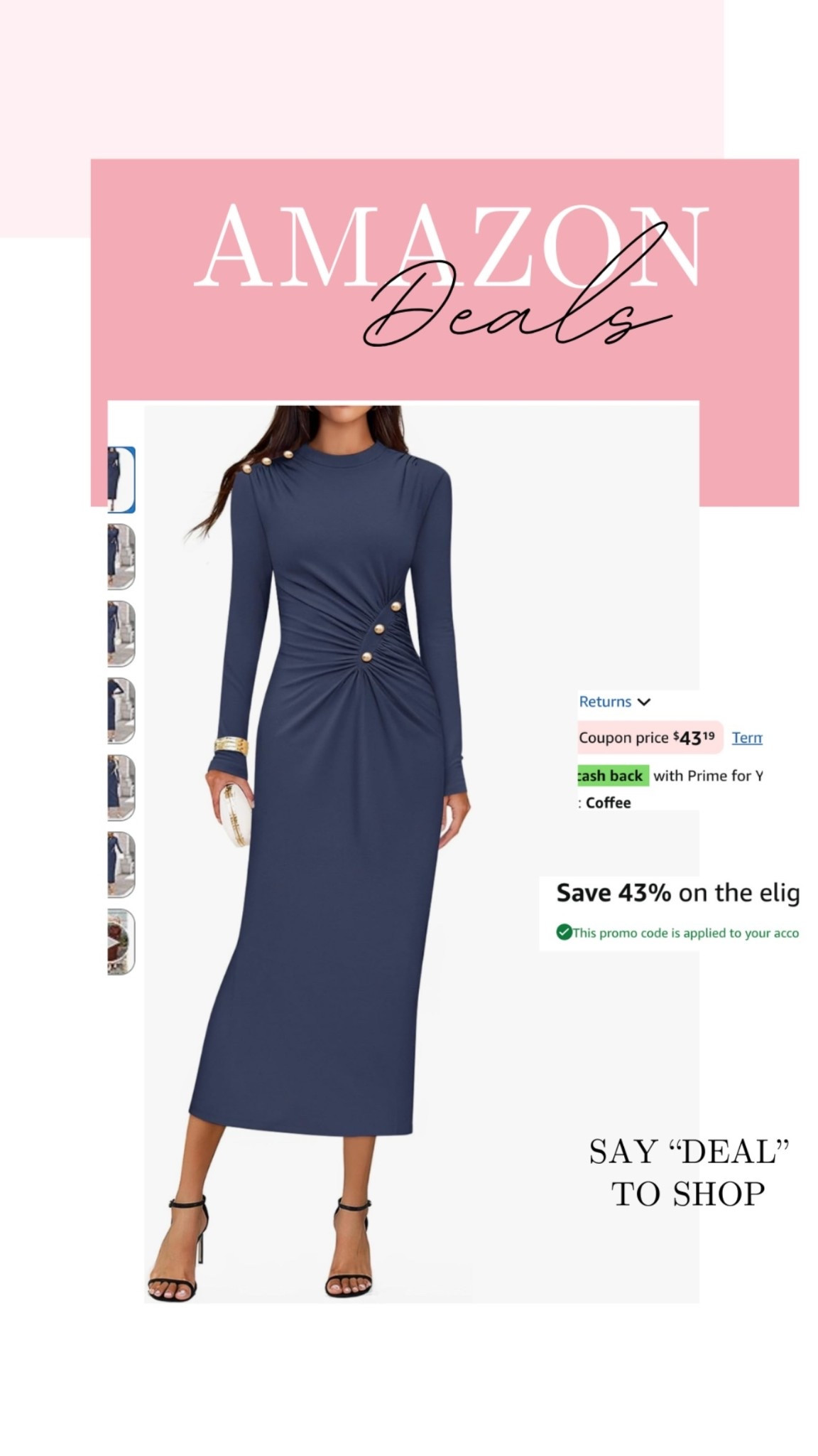 Stunning dress on deal! Comes in several colors!

#LTKMidsize #LTKSaleAlert