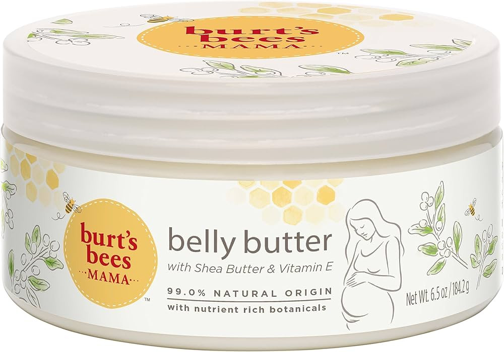 Burt's Bees Mama Belly Butter Skin Care, Pregnancy Lotion & Stretch Mark Cream, with Shea Butter ... | Amazon (US)