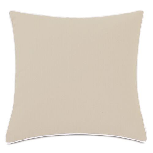 Riley 20x20 Outdoor Pillow, Oyster | One Kings Lane
