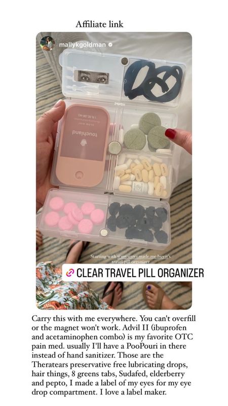 You need this pill organizer for travel, work, your life, etc  

#LTKtravel