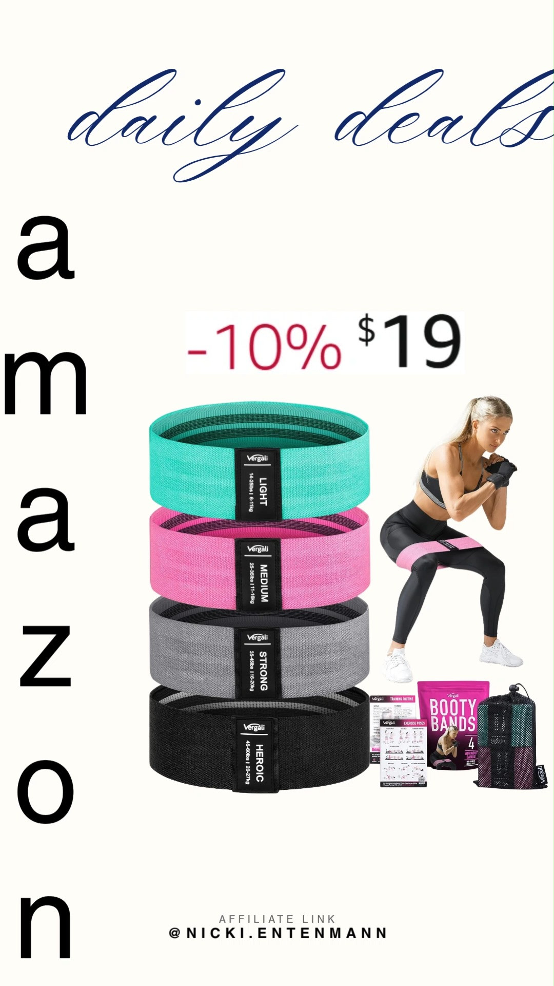Level up every workout with these Resistance Bands, complete with a handy guide that makes training fun, effective, and portable so you can crush fitness goals anywhere. 💪🏋️‍♀️🔥  

#ResistanceBands #WorkoutBands #FitnessGear #HomeWorkout #StrengthTraining #ExerciseEquipment #PortableFitness #GymEssentials #WorkoutGuide #TrainingTools 

 #LTKfitnessgoals #LTKActive #LTKSaleAlert