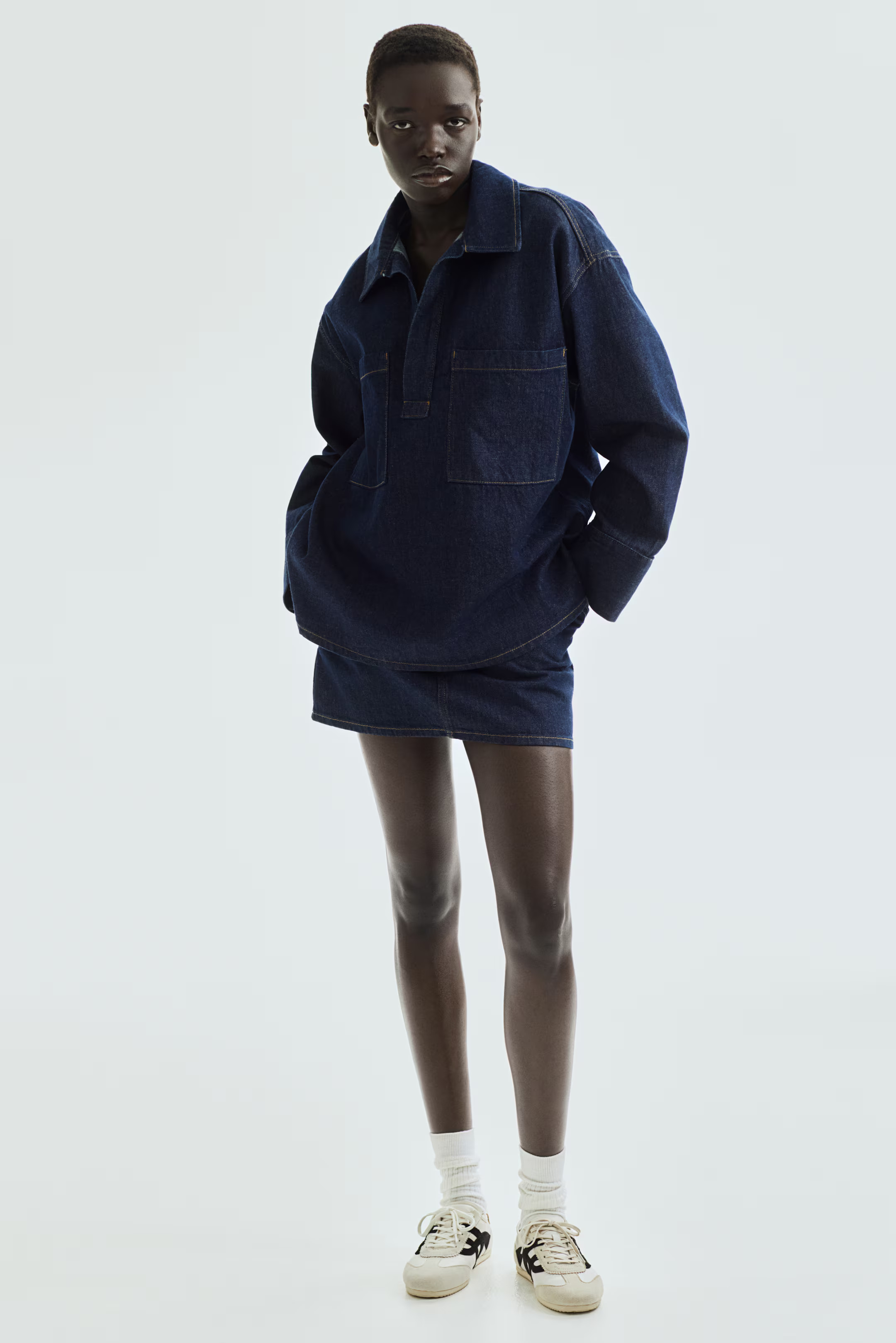 Oversized Pullover Denim Shirt | H&M (US + CA)