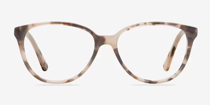 Hepburn - Luxurious Ivory Tortoise Glasses | EyeBuyDirect | EyeBuyDirect.com