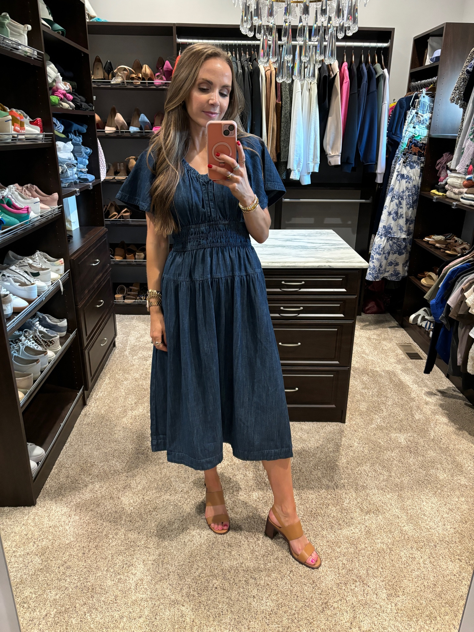 free assembly denim dress Mini Long Sleeve Lace Cocktail Dress Homecoming & Sweet 16 main image 0