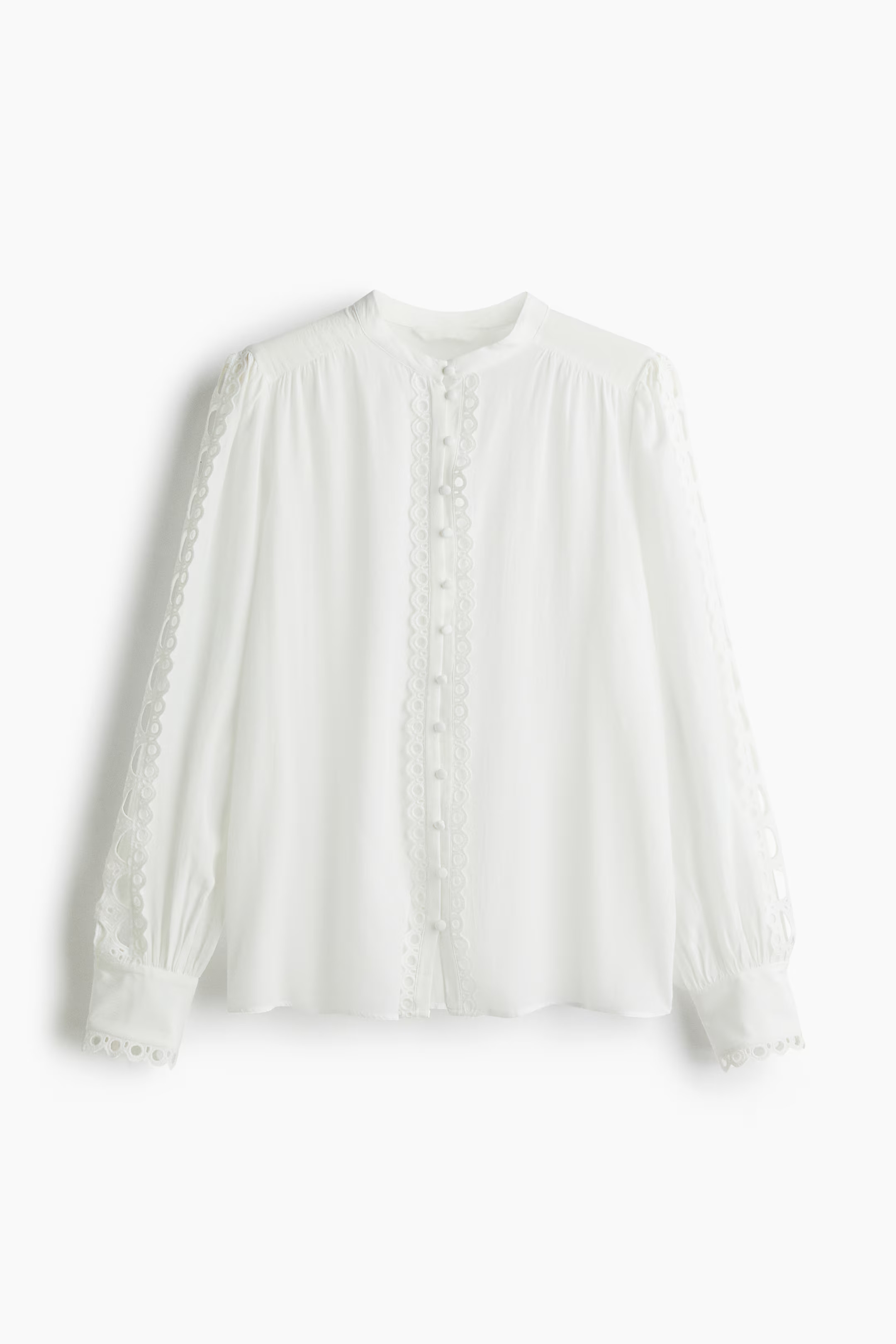 Lace-trimmed blouse | H&M (UK, MY, IN, SG, PH, TW, HK)