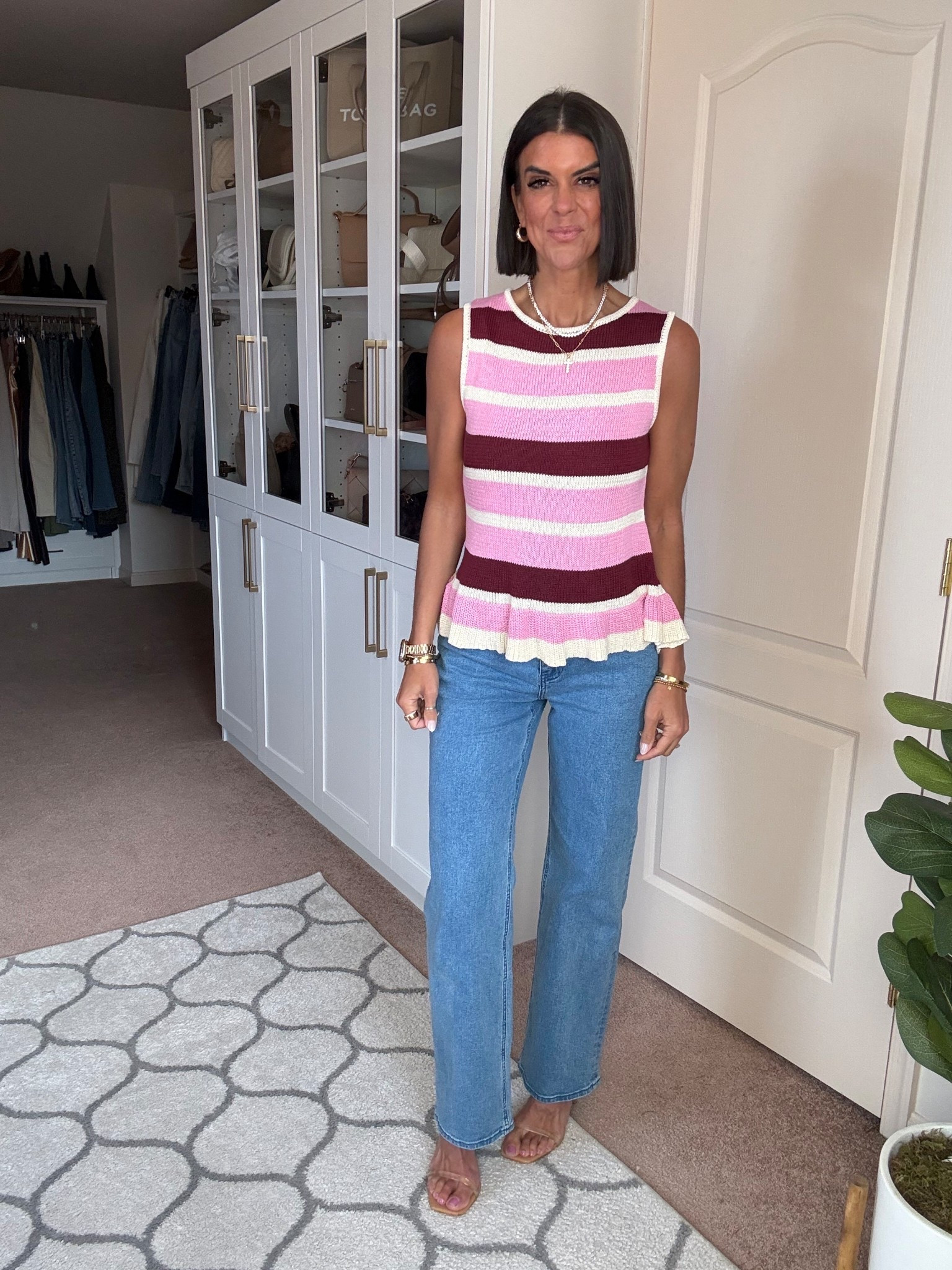 Size small in sweater size 2 in jeans 

#LTKSeasonal