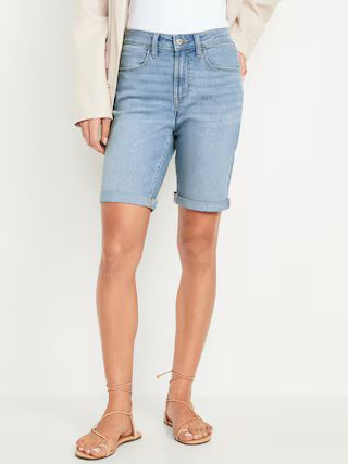 High-Waisted Wow Jean Shorts -- 9-inch inseam | Old Navy (US)