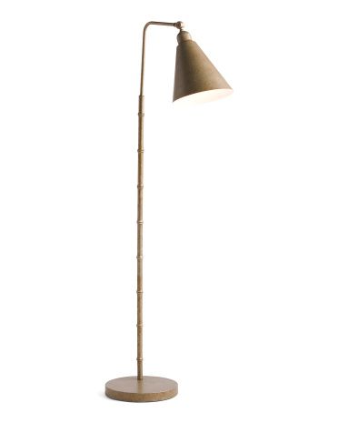 65in Brushed Metal Cone Shade Floor Lamp | TJ Maxx