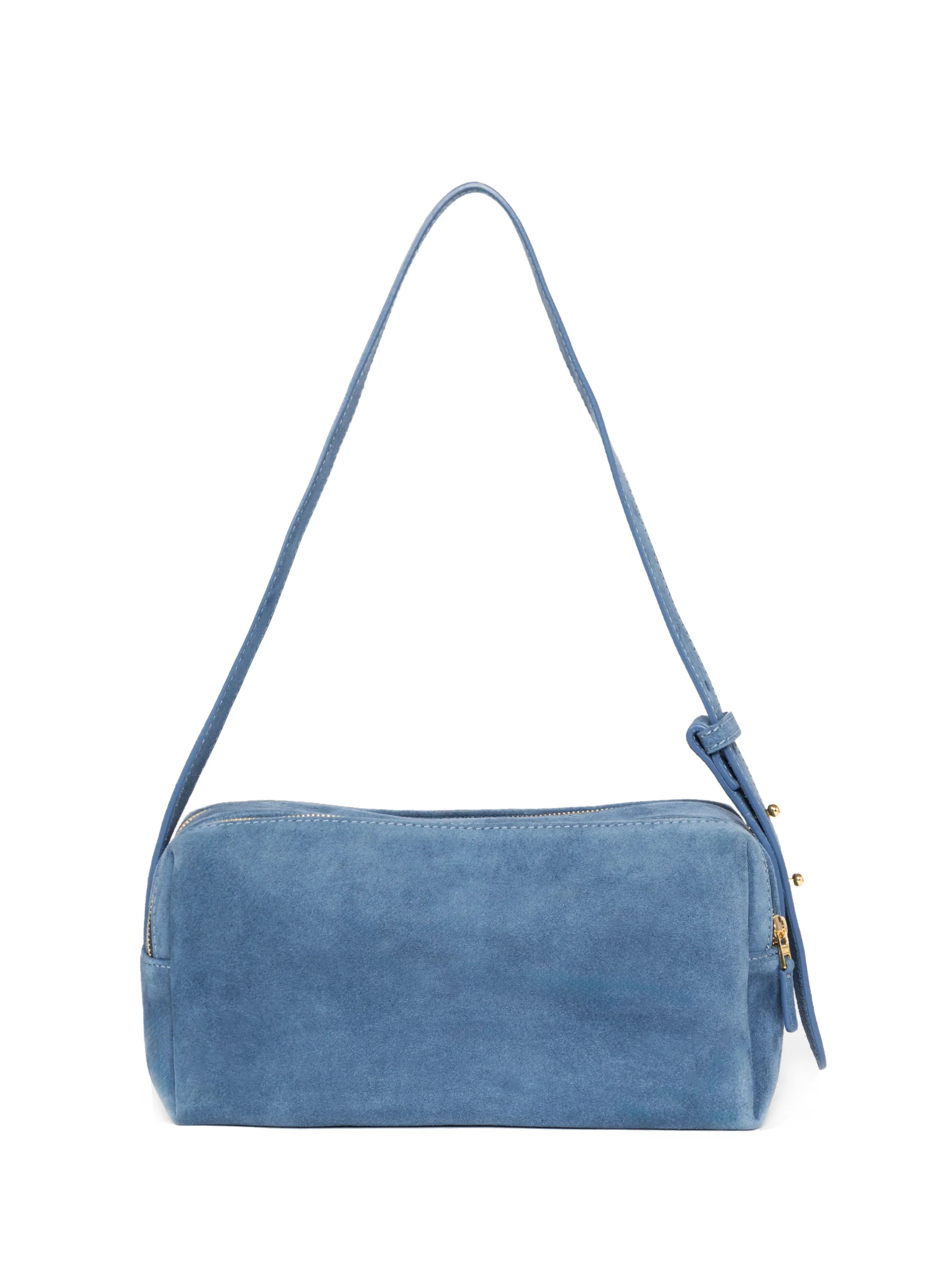 Trousse Suede Marine - French Bags for Women - Elleme | Elleme