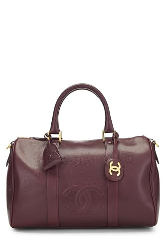 Chanel, Pre-Loved Burgundy Caviar Boston, Burgundy | Amazon (US)