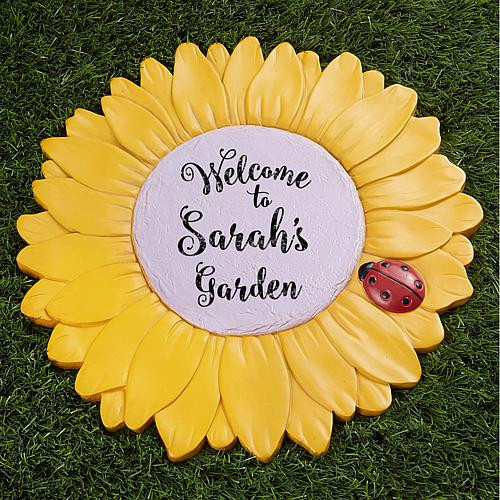 CPS My Garden Personalized Sunflower Garden Stone | HSN