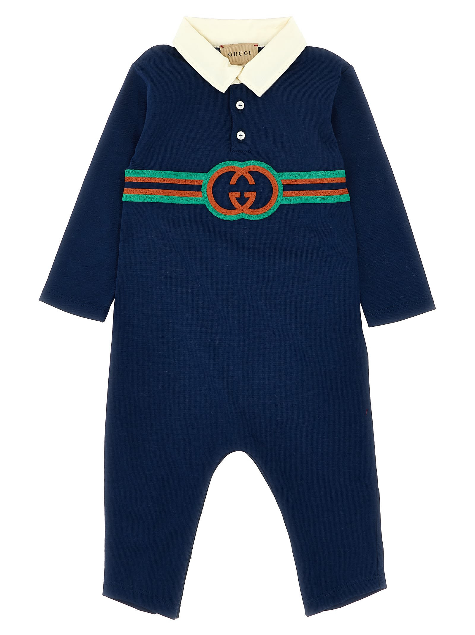 Gucci Logo Embroidery Jumpsuit | Italist.com US