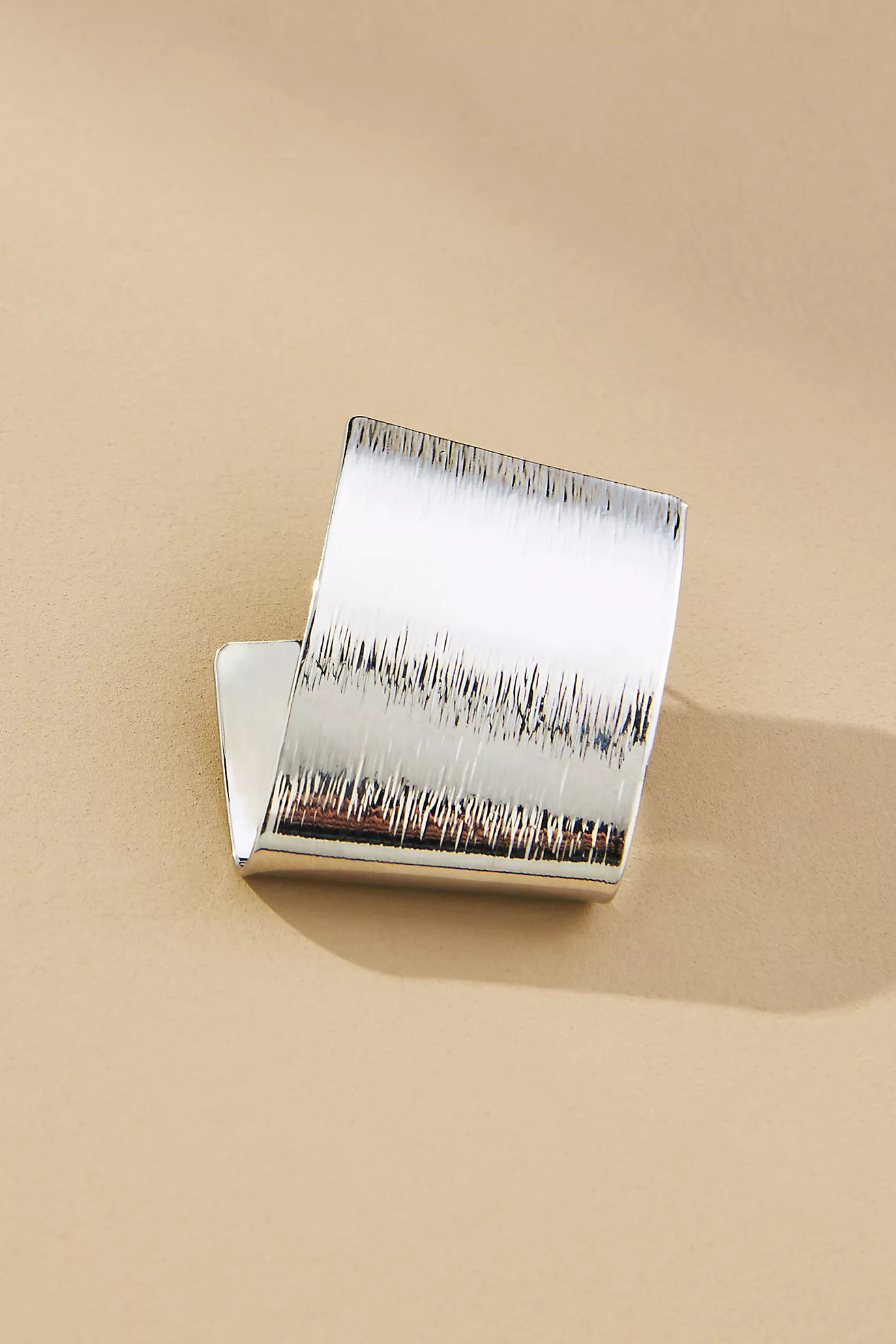 Folded Metal Post Earrings | Anthropologie (US)