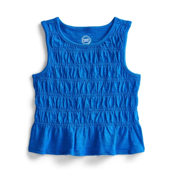 Wonder Nation Girls Flounce Top, Sizes 4-18 | Walmart (US)