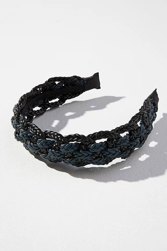 Vegan Leather Braided Headband | Anthropologie (US)