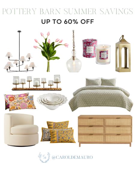 Freshen up your home with these summery furniture and decor pieces from Pottery Barn! They're now on sale for up to 60% off!
#homeessentials #decorinspo #interiordesign #bedroommakeover

#LTKSaleAlert #LTKHome #LTKStyleTip