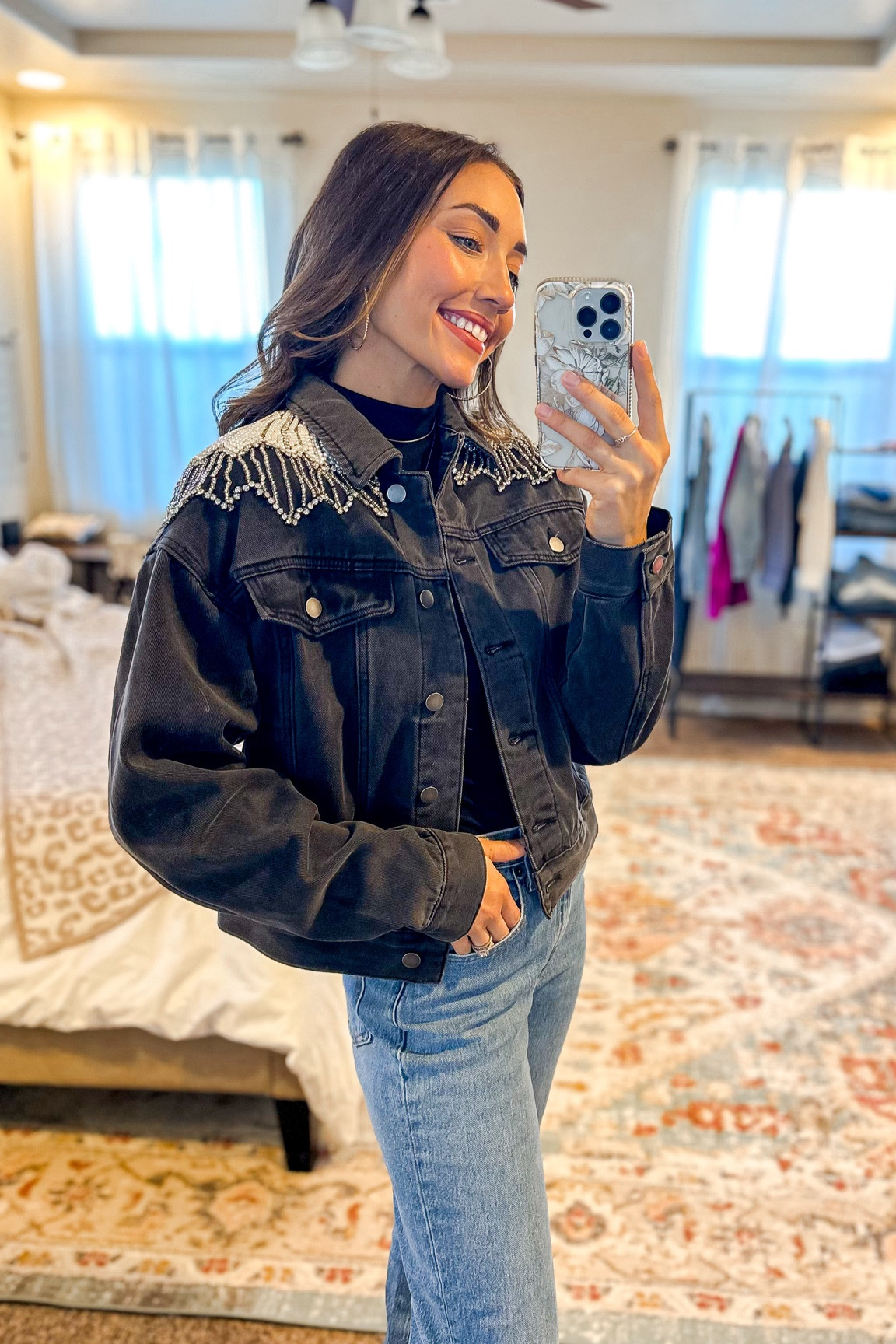 My new favorite denim jacket from VICI 💎 my code MRSKATRINAFERNANDEZ is upped to 30% off today!!

#LTKMostLoved #LTKsalealert #LTKstyletip