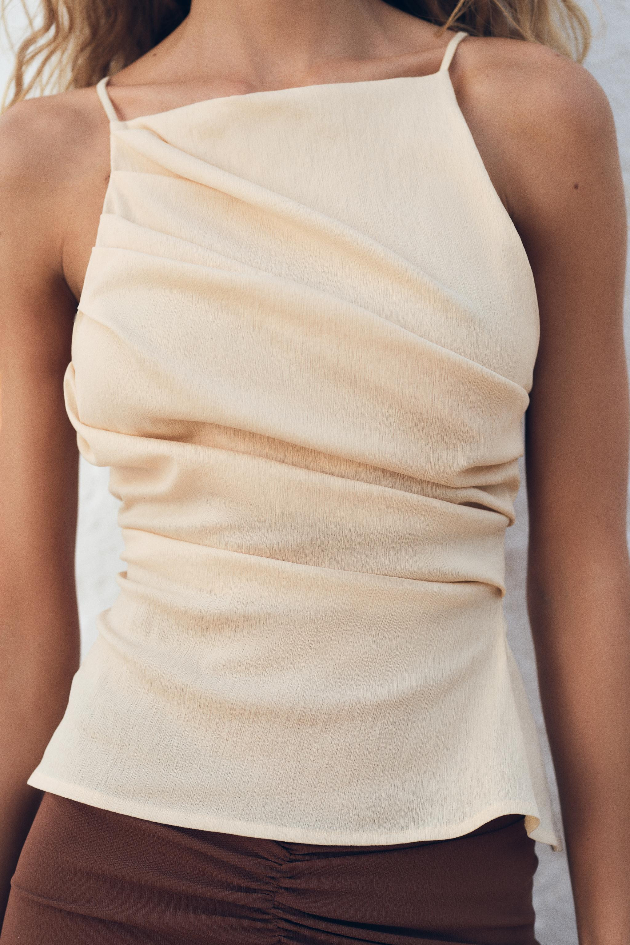 RUCHED ELASTICIZED TOP | Zara US