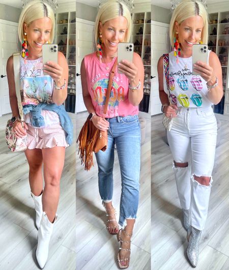 I absolutely love these graphic tanks for summer!!! Only $8.98 so I had to grab a few and instantly regretting not buying them all! So cute and the outfit possibilities are endless!!! Wearing my true size small!
⬇️⬇️⬇️
Size small in everything!
Sofia jeans size 4
White jeans size 6
Shoes all TTS 
 

#LTKstyletip #LTKunder100 #LTKunder50
