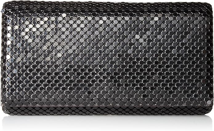 Jessica McClintock Metal Mesh Roll Evening Bag Clutch Purse (4.5" x 7.5" x 2", Shoulder Chain Inc... | Amazon (US)