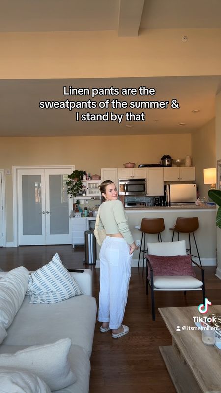 Linen pants outfit 
