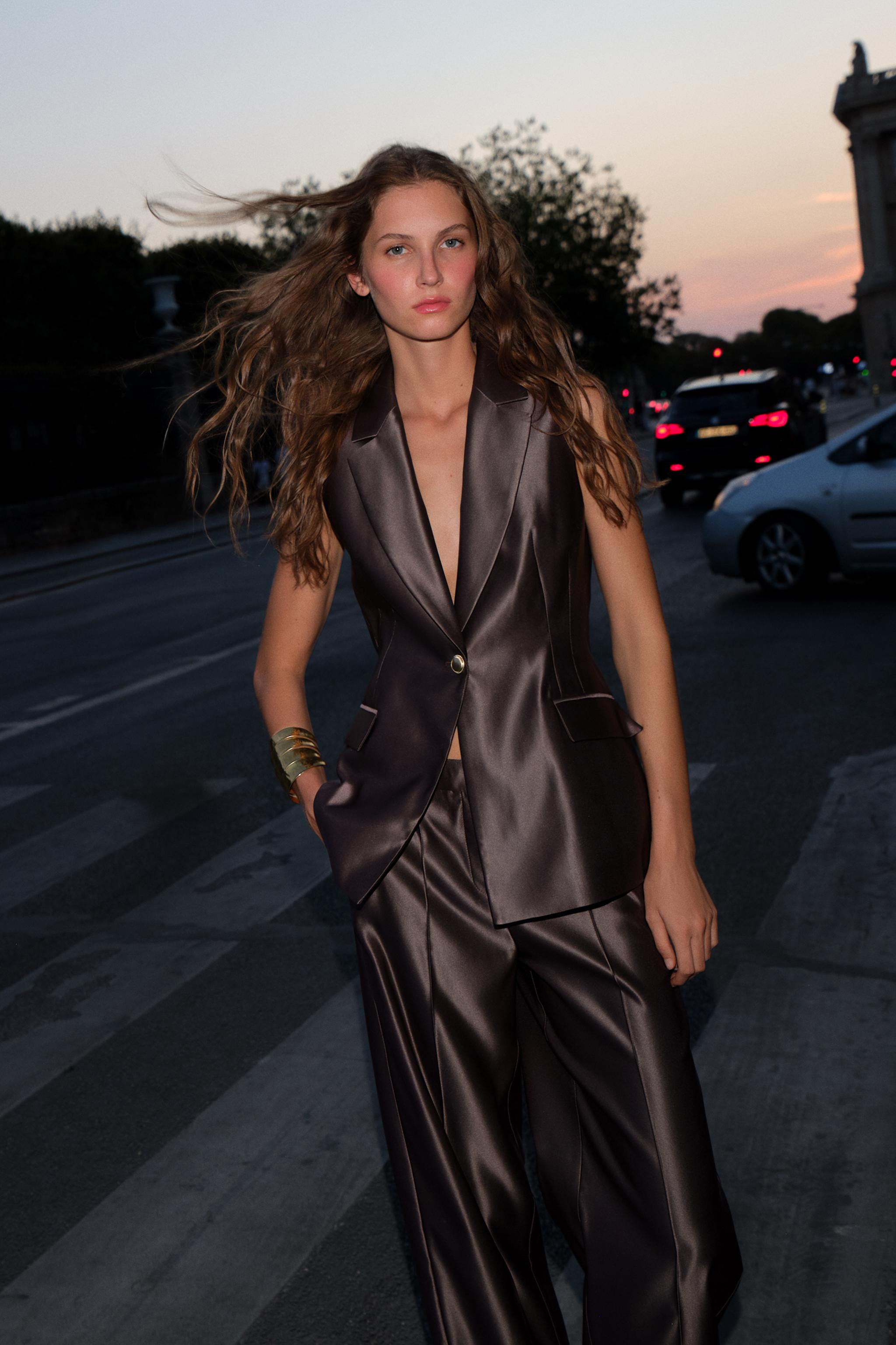 SATIN EFFECT VEST | Zara US