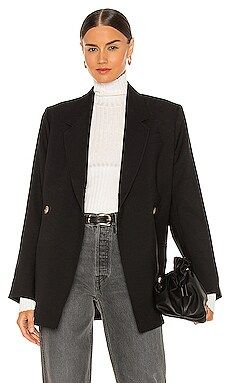 ANINE BING Kaia Blazer in Black from Revolve.com | Revolve Clothing (Global)