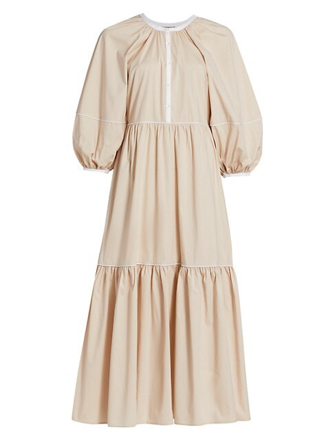 Demi Short Puff-Sleeve Maxi Dress | Saks Fifth Avenue