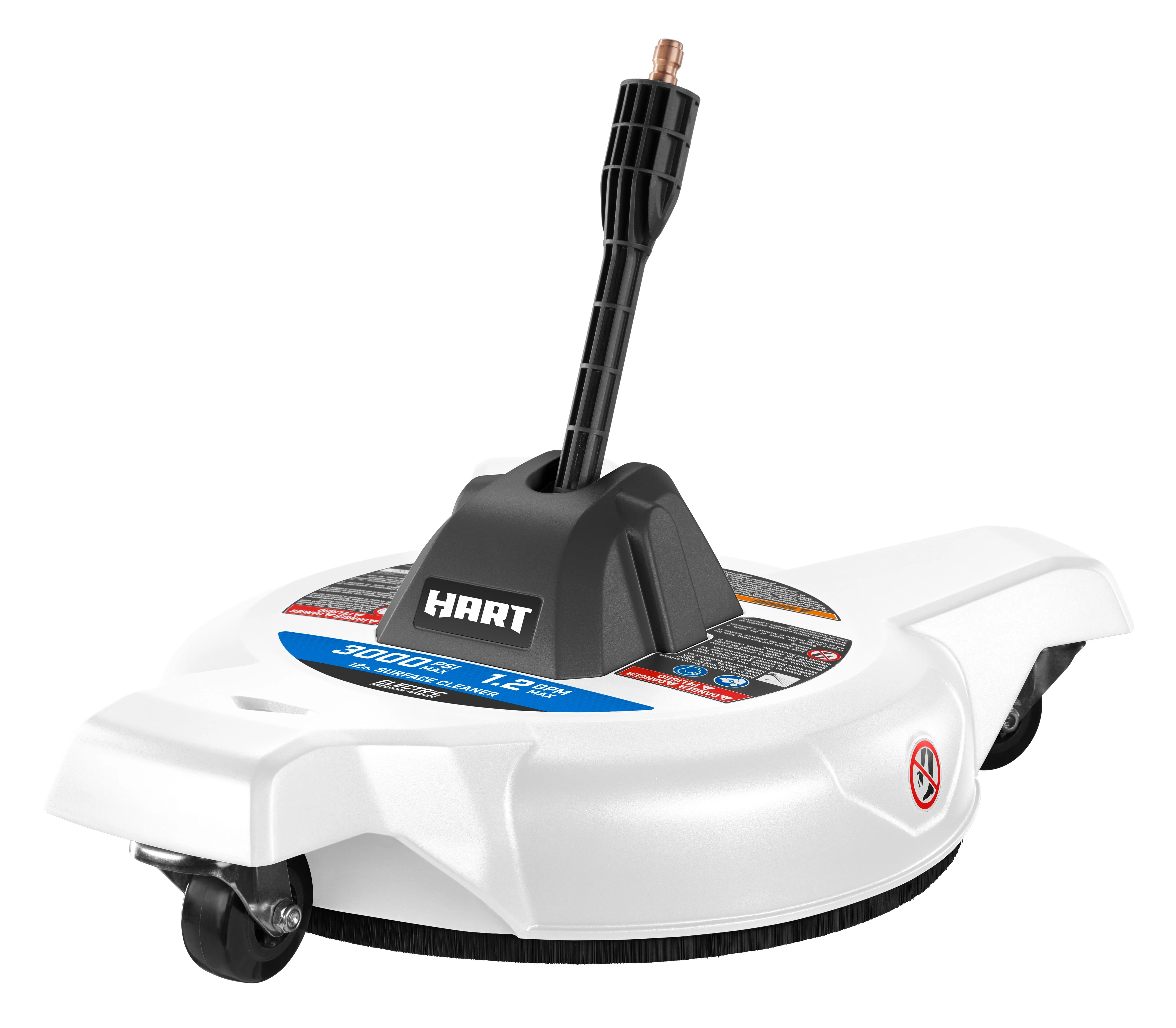 HART 12 in. 3000PSI Electric Pressure Washer Surface Cleaner with Casters | Walmart (US)