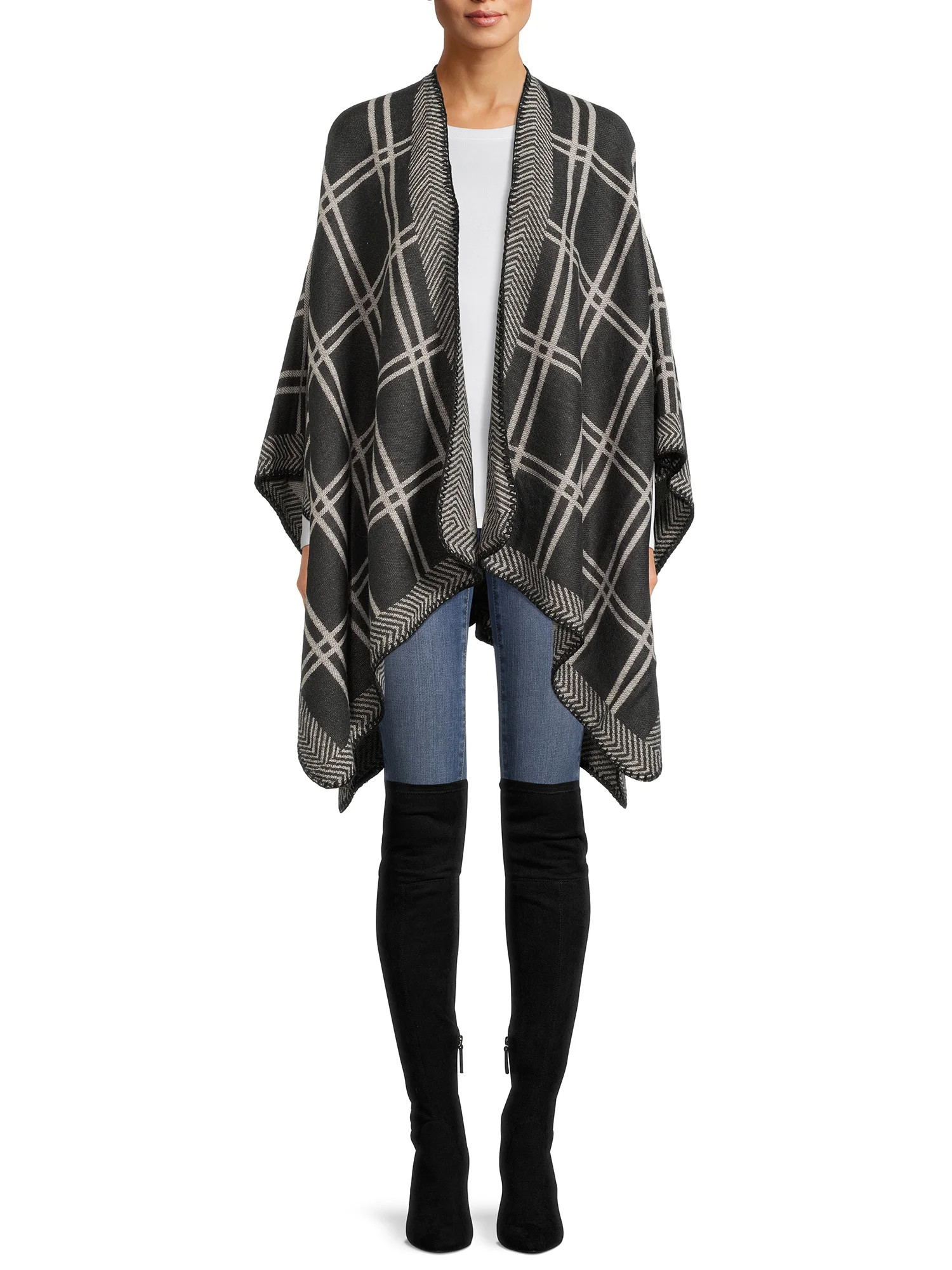 Reversible Window Pan Ruana - Walmart.com | Walmart (US)