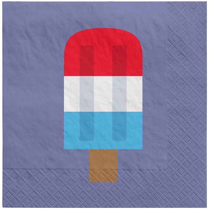 30ct Lunch Napkin Popsicle Navy - Sun Squad™ | Target