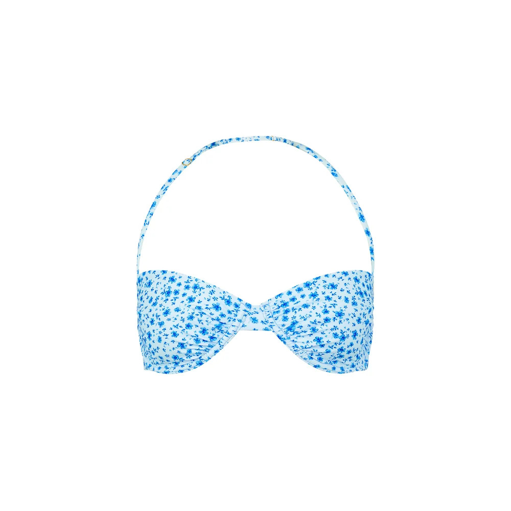 Retro Balconette Bra Bikini Top - Dream Flower | Kulani Kinis US