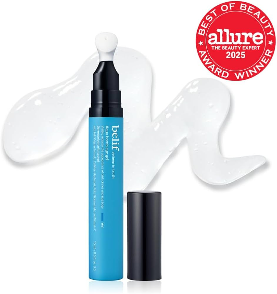 belif Aqua Bomb Cooling Eye Gel - Caffeine & Hyaluronic Acid for Puffiness & Hydration, Niacinami... | Amazon (US)