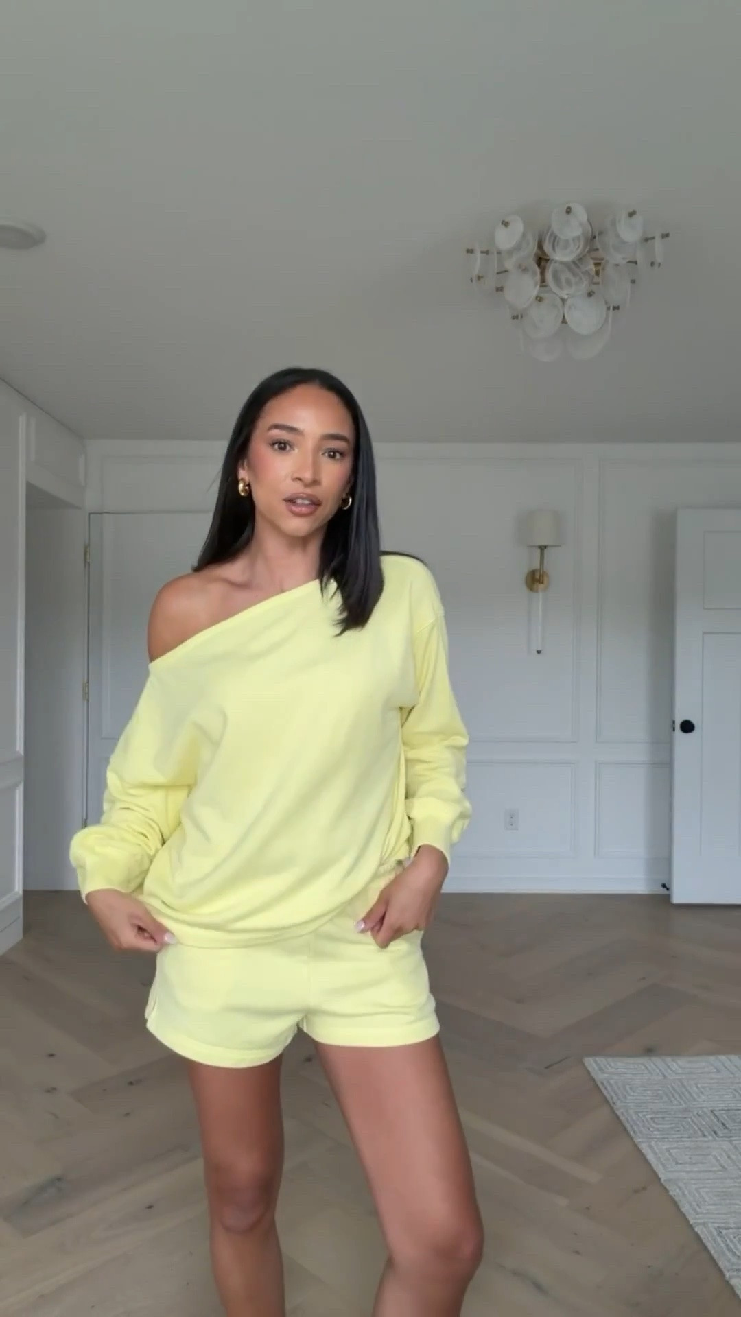 20% OFF almost everything at Abercrombie 💛 The material on this set is perfect for summer - thin but still comfy and cozy! Wearing size S off the shoulder top and size S terry mini short 

summer outfit, vacation outfit, mom outfit, postpartum outfit, pool outfit, beach outfit, resort wear

#LTKSeasonal #LTKTravel