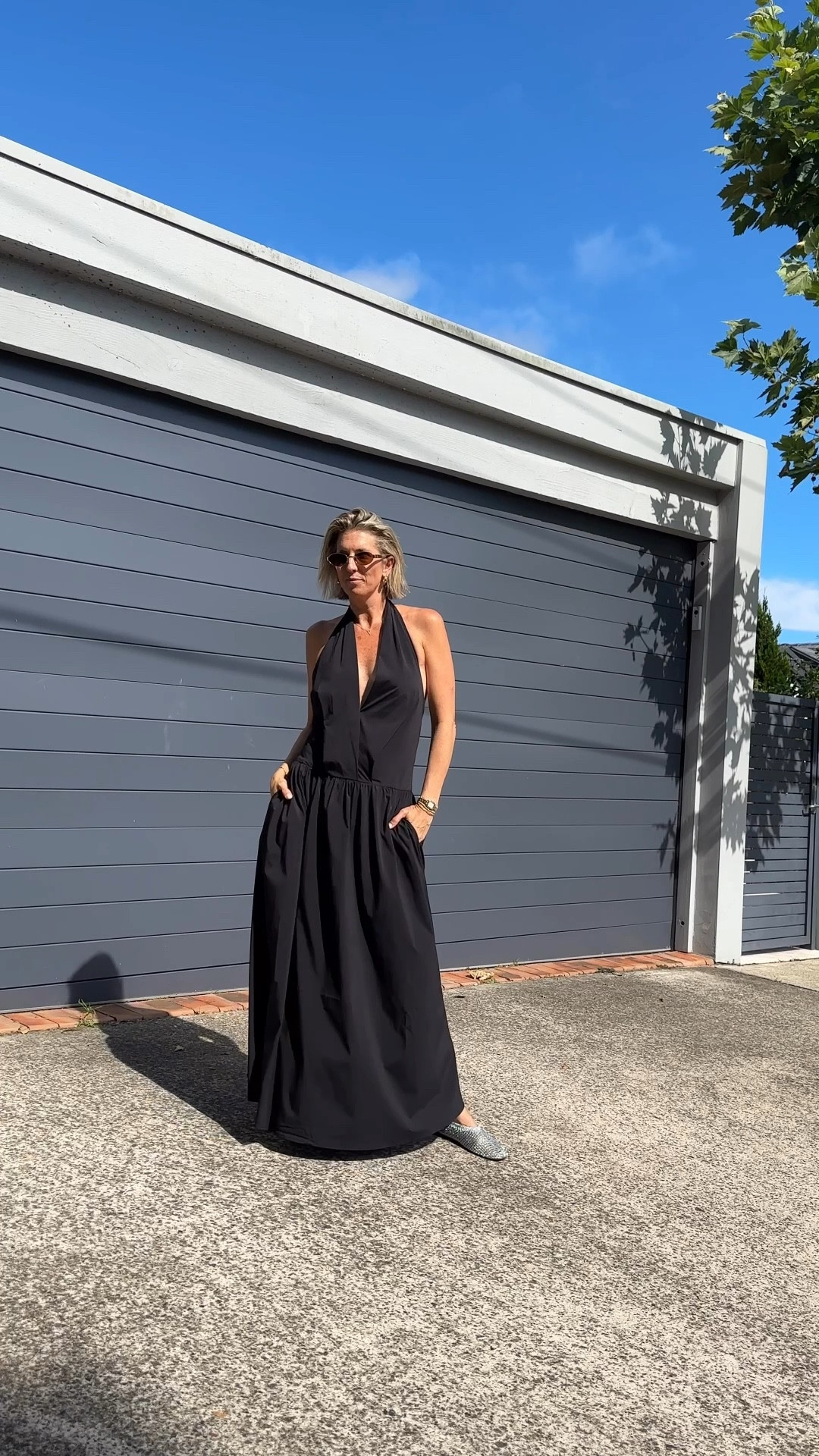 BLACK MAXI is a must-have item, here is 5 ways to style it from casual to dressy:

1️⃣ Comfy sneakers, leather jacket
2️⃣ Casual slides, denim jacket 
3️⃣ Metallic flats, chunky jewels
4️⃣ Cream wedges, bucket hat 
5️⃣ Strappy heels, fab clutch 

PSA - the dress comes with a halter bodysuit that works as a lining and a sexy under garment!

#Dress #BlackMaxi #SpringOutfit #SummerStyle #SummerDress

#LTKstyletip #LTKspring #LTKaustralia
