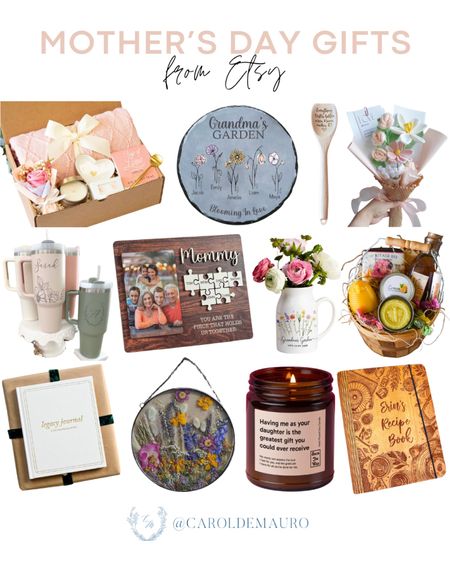 Find the perfect gift for your mom, aunt, MIL, and grandmom this Mother's Day with this cute box kit, flower bouquet, jewelry tray, journal book, and many more!
#giftguideforher #etsymusthaves #affordablefinds #motherhood

#LTKhome #LTKstyletip #LTKGiftGuide