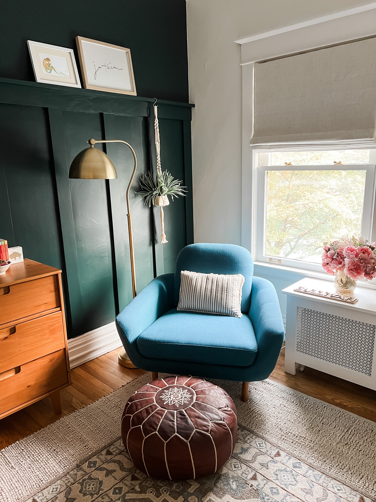 We went with moody & bright for Liv’s room! I love layering rugs and find one of the best combinations is a vintage patterned rug (like Persian) with a natural woven rug (like jute) seen here in Liv’s room and reading nook. It adds texture and makes the space feel extra cozy for when she’s walking and crawling around.

#LTKbaby #LTKkids #LTKhome