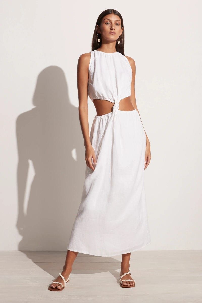 Zeta Midi Dress White - Final Sale | Faithfull (AU)