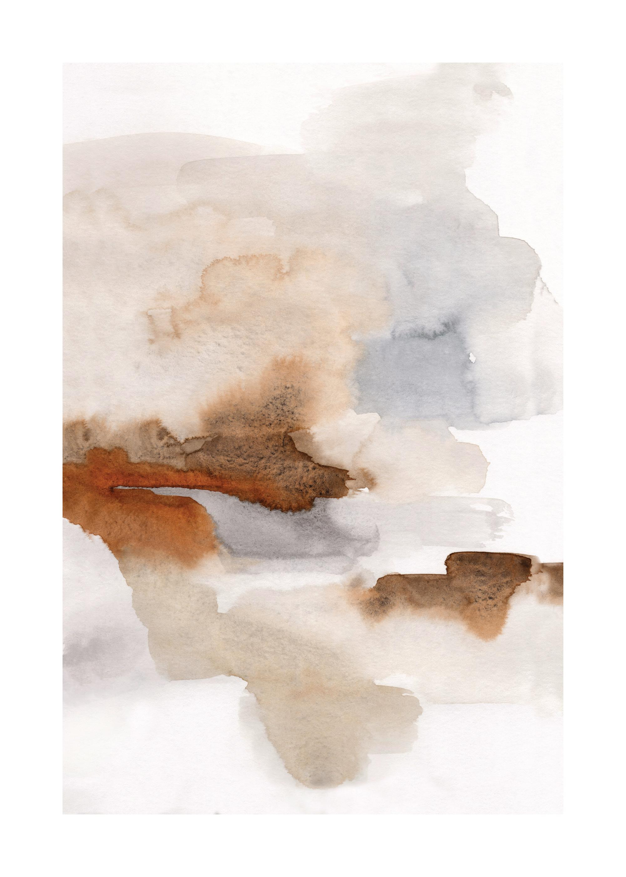 Burnt Tones Watercolor No2 Print | Desenio