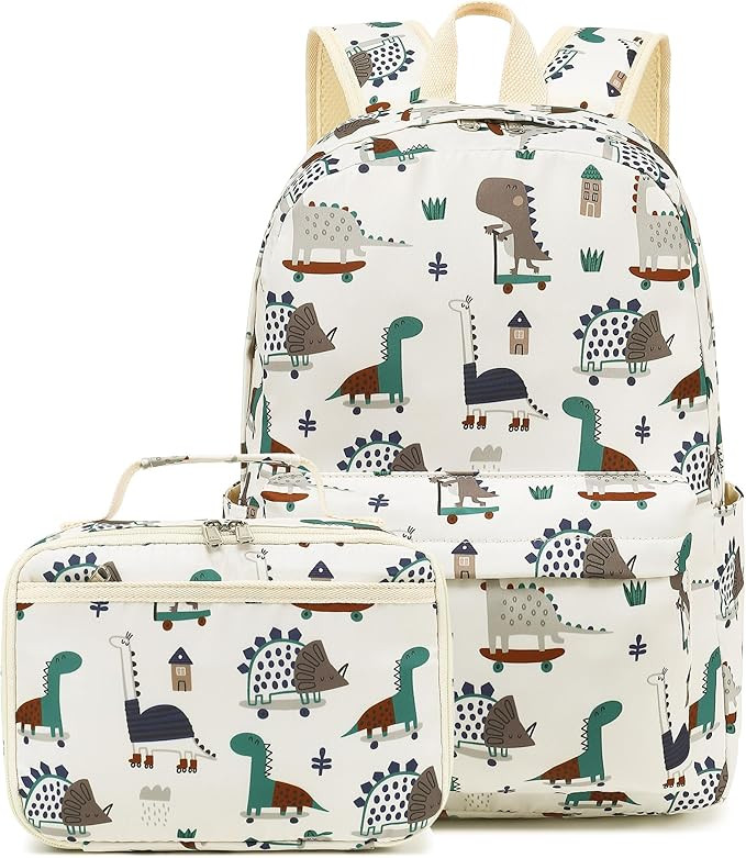 LEDAOU Kids School Backpack with Lunch Box for Boy Kindergarten BookBag School Bag Preschool Kind... | Amazon (US)