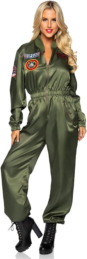 Leg Avenue Women's Official Licensed Top Gun Costume Parachute Flight Suit | Amazon (US)