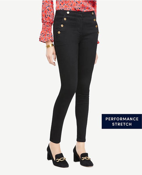 Sailor All Day Skinny Jeans In Jet Black Wash | Ann Taylor (US)