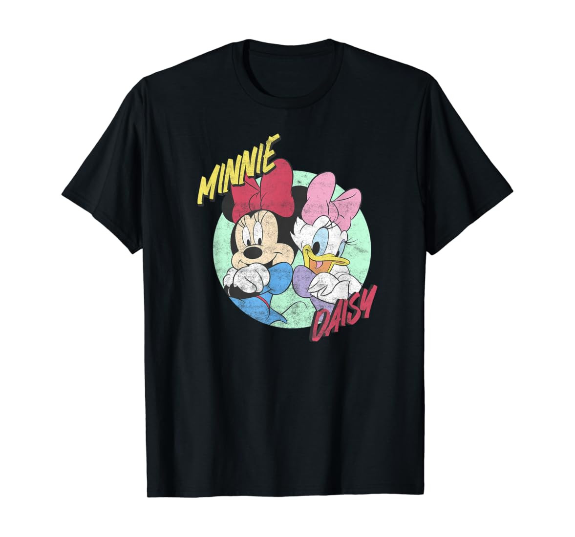 Disney Mickey Classic Minnie And Daisy Back To Back Poster T-Shirt | Amazon (US)