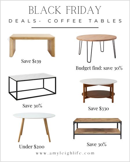 Black Friday deals: coffee tables. 

Rectangle coffee table, wood coffee table, crate & barrel, over ottoman coffee table, living room furniture, living room decor, natural wood table, marble coffee table, round coffee table, wood and marble, clearance furniture, magnolia, hearth & hand, target finds, hairpin legs, faux marble coffee table, table with wood legs, modern furniture, barn wood table, 

#LTKsalealert #LTKCyberweek #LTKhome